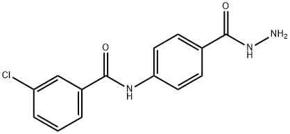 3-chloro-N-[4-(hydrazinocarbonyl)phenyl]benzamide 구조식 이미지