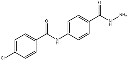 4-chloro-N-[4-(hydrazinocarbonyl)phenyl]benzamide 구조식 이미지