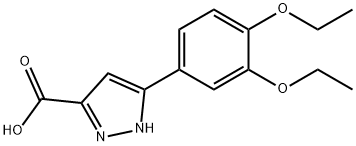 5-(3,4-diethoxyphenyl)-1H-pyrazole-3-carboxylic acid 구조식 이미지