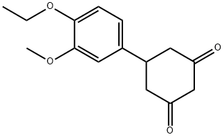 5-(4-ethoxy-3-methoxyphenyl)cyclohexane-1,3-dione Structure
