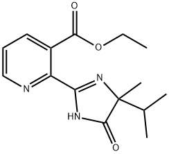 ethyl 2-(4-isopropyl-4-methyl-5-oxo-4,5-dihydro-1H-imidazol-2-yl)nicotinate 구조식 이미지