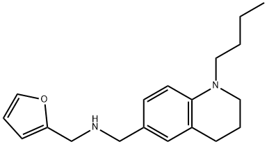 N-[(1-butyl-1,2,3,4-tetrahydroquinolin-6-yl)methyl]-N-(2-furylmethyl)amine 구조식 이미지