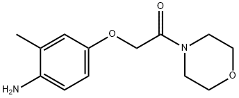 [2-methyl-4-(2-morpholin-4-yl-2-oxoethoxy)phenyl]amine Structure