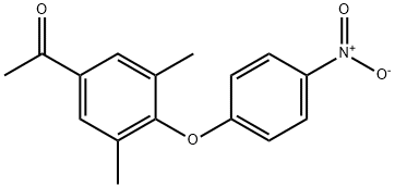 1-[3,5-dimethyl-4-(4-nitrophenoxy)phenyl]ethanone Structure