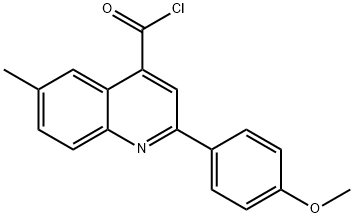 2-(4-methoxyphenyl)-6-methylquinoline-4-carbonyl chloride Structure