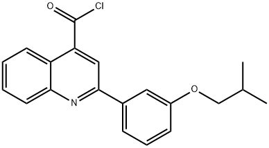 2-(3-isobutoxyphenyl)quinoline-4-carbonyl chloride Structure