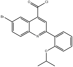 6-bromo-2-(2-isopropoxyphenyl)quinoline-4-carbonyl chloride 구조식 이미지