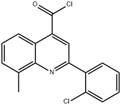 2-(2-chlorophenyl)-8-methylquinoline-4-carbonyl chloride Structure