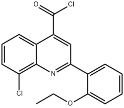 8-chloro-2-(2-ethoxyphenyl)quinoline-4-carbonyl chloride Structure