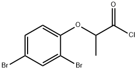 2-(2,4-dibromophenoxy)propanoyl chloride Structure