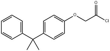 [4-(1-methyl-1-phenylethyl)phenoxy]acetyl chloride Structure