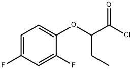 2-(2,4-difluorophenoxy)butanoyl chloride Structure