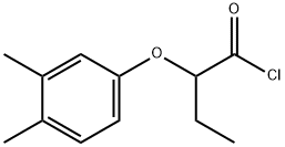 2-(3,4-dimethylphenoxy)butanoyl chloride Structure