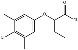 2-(4-chloro-3,5-dimethylphenoxy)butanoyl chloride 구조식 이미지