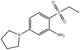 2-(Ethylsulfonyl)-5-(1-pyrrolidinyl)aniline Structure