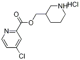 3-Piperidinylmethyl 4-chloro-2-pyridinecarboxylate hydrochloride 구조식 이미지