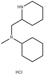 N-Methyl-N-(2-piperidinylmethyl)cyclohexanaminedihydrochloride Structure