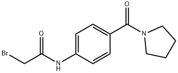 2-Bromo-N-[4-(1-pyrrolidinylcarbonyl)phenyl]-acetamide 구조식 이미지