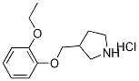 3-[(2-Ethoxyphenoxy)methyl]pyrrolidinehydrochloride 구조식 이미지