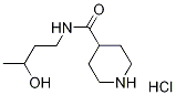 N-(3-Hydroxybutyl)-4-piperidinecarboxamidehydrochloride Structure