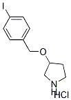 3-[(4-Iodobenzyl)oxy]pyrrolidine hydrochloride 구조식 이미지