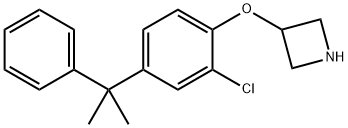 3-[2-Chloro-4-(1-methyl-1-phenylethyl)phenoxy]azetidine 구조식 이미지