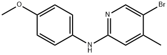 5-Bromo-N-(4-methoxyphenyl)-4-methyl-2-pyridinamine 구조식 이미지