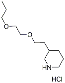 3-[2-(2-Propoxyethoxy)ethyl]piperidinehydrochloride Structure