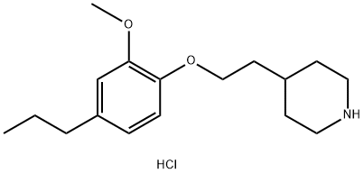 4-[2-(2-Methoxy-4-propylphenoxy)ethyl]piperidinehydrochloride 구조식 이미지