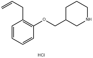 3-[(2-Allylphenoxy)methyl]piperidine hydrochloride Structure