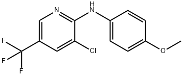 3-Chloro-N-(4-methoxyphenyl)-5-(trifluoromethyl)-2-pyridinamine 구조식 이미지