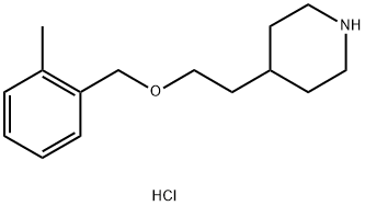 4-{2-[(2-Methylbenzyl)oxy]ethyl}piperidinehydrochloride 구조식 이미지