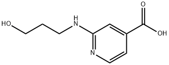 2-[(3-Hydroxypropyl)amino]isonicotinic acid Structure