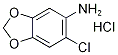 6-Chloro-benzo[1,3]dioxol-5-ylamine hydrochloride 구조식 이미지