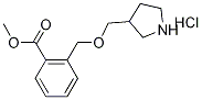 Methyl 2-[(3-pyrrolidinylmethoxy)methyl]benzoatehydrochloride 구조식 이미지