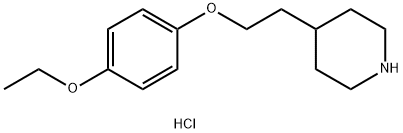 4-[2-(4-Ethoxyphenoxy)ethyl]piperidinehydrochloride 구조식 이미지
