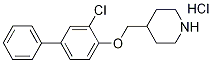 3-Chloro[1,1'-biphenyl]-4-yl 4-piperidinylmethylether hydrochloride 구조식 이미지