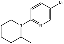 1-(5-Bromo-2-pyridinyl)-2-methylpiperidine Structure