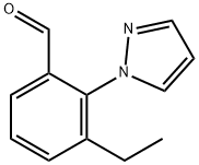 3-Ethyl-2-(1H-pyrazol-1-yl)benzaldehyde 구조식 이미지