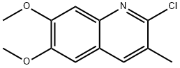 2-Chloro-6,7-dimethoxy-3-methyl-quinoline 구조식 이미지