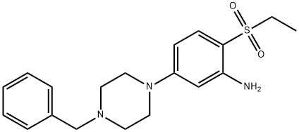 5-(4-Benzyl-1-piperazinyl)-2-(ethylsulfonyl)-phenylamine 구조식 이미지