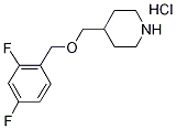 4-{[(2,4-Difluorobenzyl)oxy]methyl}piperidinehydrochloride 구조식 이미지