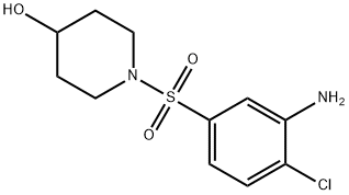 1-[(3-Amino-4-chlorophenyl)sulfonyl]-4-piperidinol 구조식 이미지