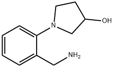1-[2-(Aminomethyl)phenyl]-3-pyrrolidinol 구조식 이미지