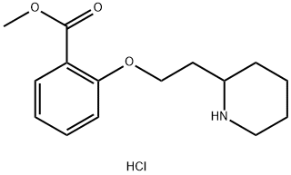 Methyl 2-[2-(2-piperidinyl)ethoxy]benzoatehydrochloride 구조식 이미지