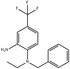 N~1~-Benzyl-N~1~-ethyl-4-(trifluoromethyl)-1,2-benzenediamine 구조식 이미지