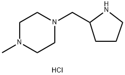 1-Methyl-4-(2-pyrrolidinylmethyl)piperazinedihydrochloride 구조식 이미지