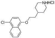 4-{2-[(4-Chloro-1-naphthyl)oxy]ethyl}piperidinehydrochloride 구조식 이미지