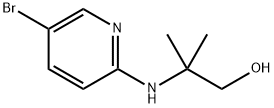 2-[(5-Bromo-2-pyridinyl)amino]-2-methyl-1-propanol 구조식 이미지