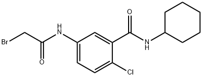 5-[(2-Bromoacetyl)amino]-2-chloro-N-cyclohexylbenzamide 구조식 이미지